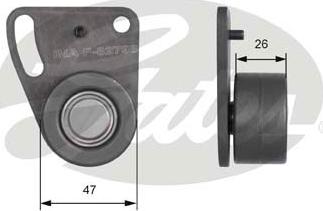 Gates T41142 - Натяжной ролик, зубчатый ремень ГРМ autospares.lv