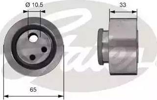 Gates T41120 - Натяжной ролик, зубчатый ремень ГРМ autospares.lv