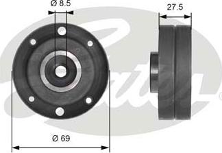 Gates T41175 - Направляющий ролик, зубчатый ремень ГРМ autospares.lv