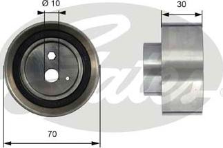 Gates T41254 - Натяжной ролик, зубчатый ремень ГРМ autospares.lv