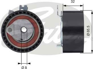 Gates T43064 - Натяжной ролик, зубчатый ремень ГРМ autospares.lv