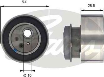 Gates T43087 - Натяжной ролик, зубчатый ремень ГРМ autospares.lv