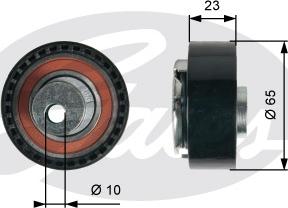 Gates T43228 - Натяжной ролик, зубчатый ремень ГРМ autospares.lv