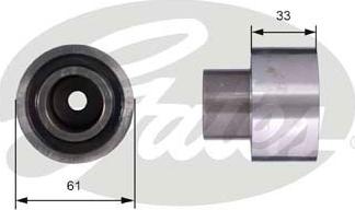 Gates T42055 - Направляющий ролик, зубчатый ремень ГРМ autospares.lv