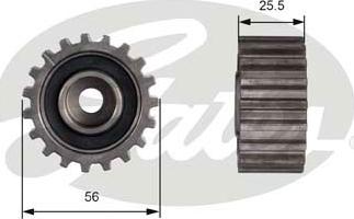 Gates T42000 - Направляющий ролик, зубчатый ремень ГРМ autospares.lv