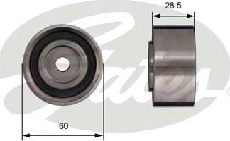 Gates T42003 - Направляющий ролик, зубчатый ремень ГРМ autospares.lv