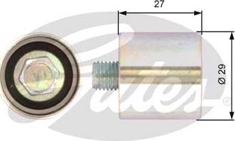 Gates T42019 - Направляющий ролик, зубчатый ремень ГРМ autospares.lv