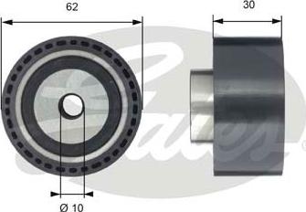 Gates T42198 - Направляющий ролик, зубчатый ремень ГРМ autospares.lv