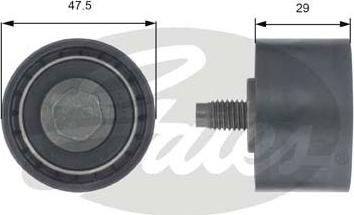 Gates T42197 - Направляющий ролик, зубчатый ремень ГРМ autospares.lv