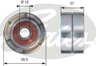 Gates T42102 - Направляющий ролик, зубчатый ремень ГРМ autospares.lv