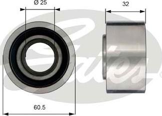 Gates T42186 - Направляющий ролик, зубчатый ремень ГРМ autospares.lv