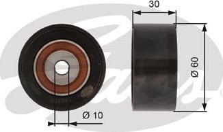 Gates T36620 - Ролик, поликлиновый ремень autospares.lv