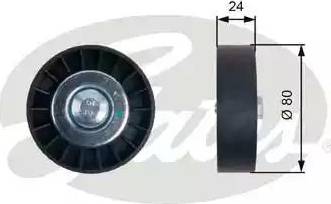 Gates T36378 - Ролик, поликлиновый ремень autospares.lv