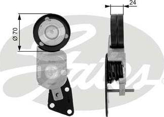 Gates T38426 - Натяжитель, поликлиновый ремень autospares.lv