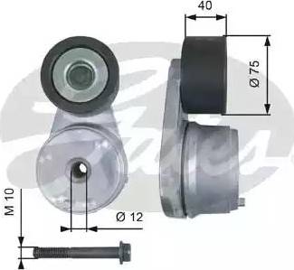 Gates T38564 - Натяжитель, поликлиновый ремень autospares.lv