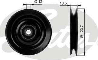 Gates T38040 - Направляющий ролик, клиновой ремень autospares.lv