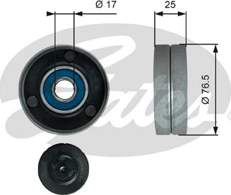 Gates T38059 - Ролик, поликлиновый ремень autospares.lv