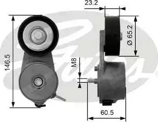 Gates T38370 - Ролик, поликлиновый ремень autospares.lv