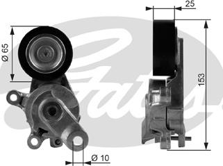 Gates T38209 - Натяжитель, поликлиновый ремень autospares.lv