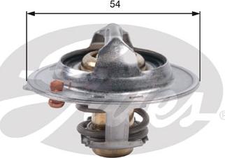 Gates TH45390G1 - Термостат охлаждающей жидкости / корпус autospares.lv