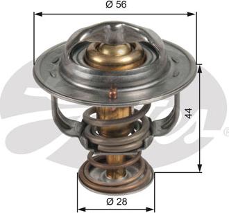 Gates TH48982G1 - Термостат охлаждающей жидкости / корпус autospares.lv