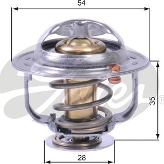 Gates TH43880G1 - Термостат охлаждающей жидкости / корпус autospares.lv