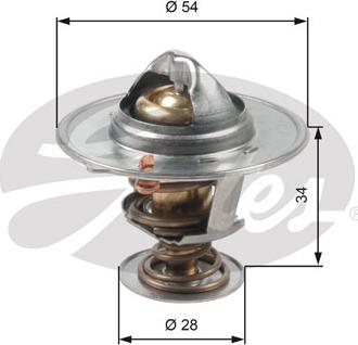 Gates TH47685G1 - Термостат охлаждающей жидкости / корпус autospares.lv