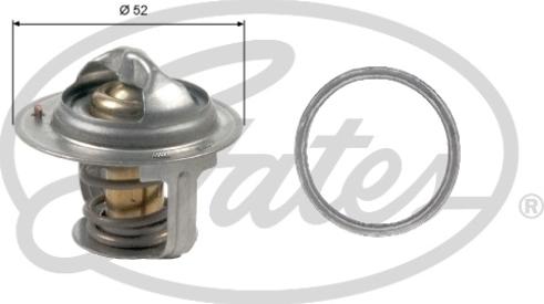 Gates TH47188G1 - Термостат охлаждающей жидкости / корпус autospares.lv