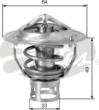 Gates TH04077 - Термостат охлаждающей жидкости / корпус autospares.lv