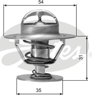 Gates TH00682G1 - Термостат охлаждающей жидкости / корпус autospares.lv