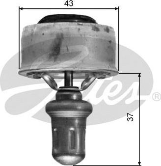 Gates TH01489 - Термостат охлаждающей жидкости / корпус autospares.lv