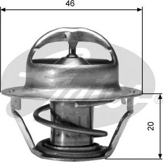 Gates TH03091G1 - Термостат охлаждающей жидкости / корпус autospares.lv