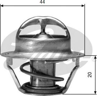 Gates TH03088G1 - Термостат охлаждающей жидкости / корпус autospares.lv