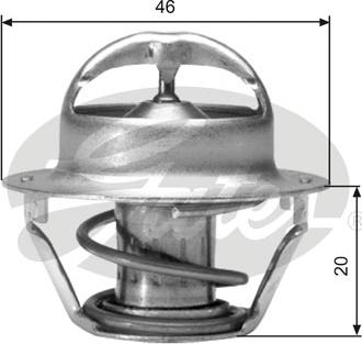 Gates TH03082G1 - Термостат охлаждающей жидкости / корпус autospares.lv