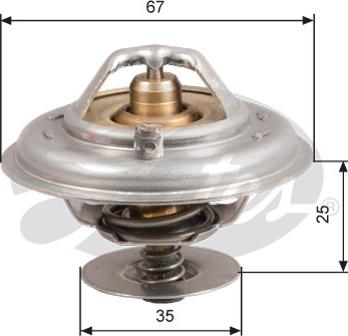 Gates TH14380G1 - Термостат охлаждающей жидкости / корпус autospares.lv