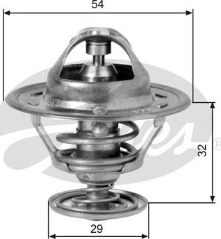 Gates TH10981G1 - Термостат охлаждающей жидкости / корпус autospares.lv