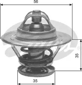 Gates TH10881G1 - Термостат охлаждающей жидкости / корпус autospares.lv