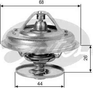 Gates TH10388G1 - Термостат охлаждающей жидкости / корпус autospares.lv