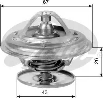 Gates TH11883G1 - Термостат охлаждающей жидкости / корпус autospares.lv