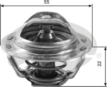 Gates TH13783G1 - Термостат охлаждающей жидкости / корпус autospares.lv