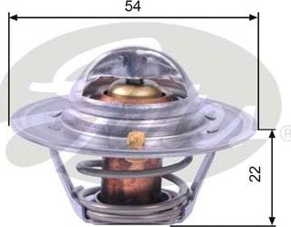 Gates TH12888G2 - Термостат охлаждающей жидкости / корпус autospares.lv