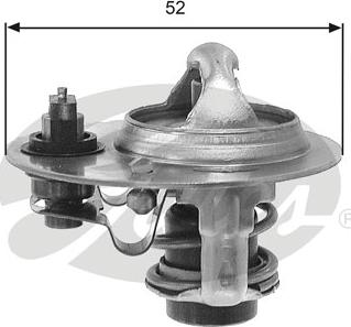 Gates TH30688G1 - Термостат охлаждающей жидкости / корпус autospares.lv