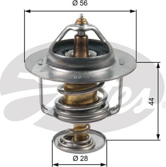 Gates TH30282G1 - Термостат охлаждающей жидкости / корпус autospares.lv