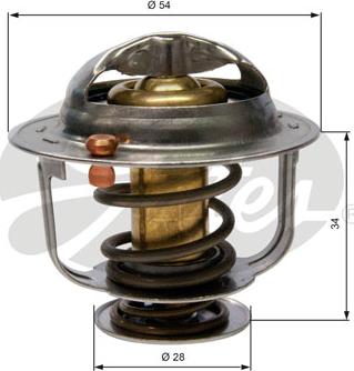 Gates TH31788G1 - Термостат охлаждающей жидкости / корпус autospares.lv