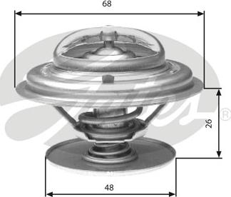 Gates TH32882G1 - Термостат охлаждающей жидкости / корпус autospares.lv