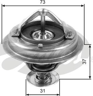 Gates TH24582G1 - Термостат охлаждающей жидкости / корпус autospares.lv