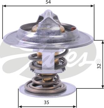 Gates TH26590G1 - Термостат охлаждающей жидкости / корпус autospares.lv