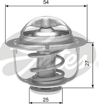 Gates TH23685G1 - Термостат охлаждающей жидкости / корпус autospares.lv