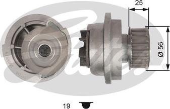 Gates WP0095 - Водяной насос autospares.lv