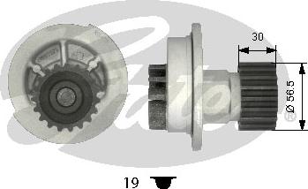 Gates WP0059 - Водяной насос autospares.lv